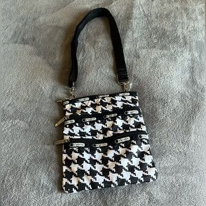 Black and White Pattered Travel Purse/Bag